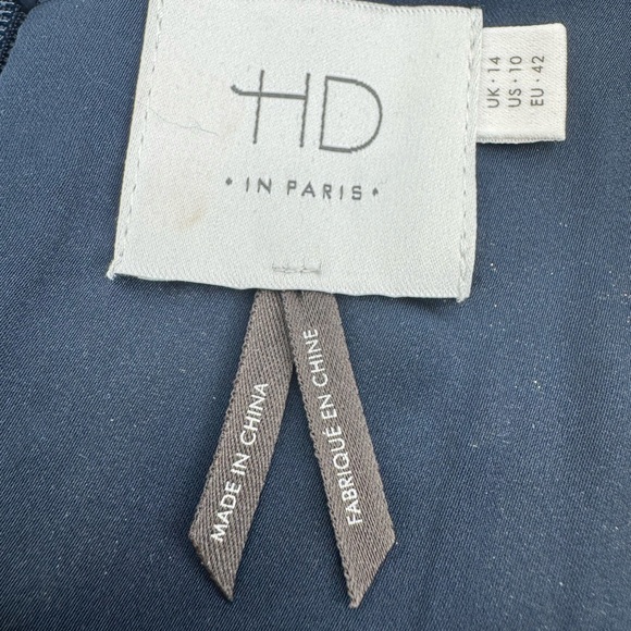 Anthropologie HD In Paris Yana Brocade Metallic Crochet Peplum Sleeveless Top - Picture 7 of 12